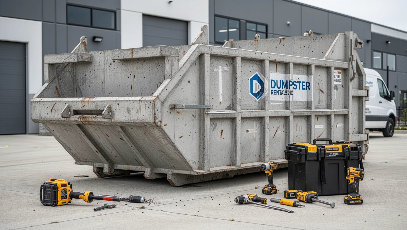 Concrete Dumpster Rental